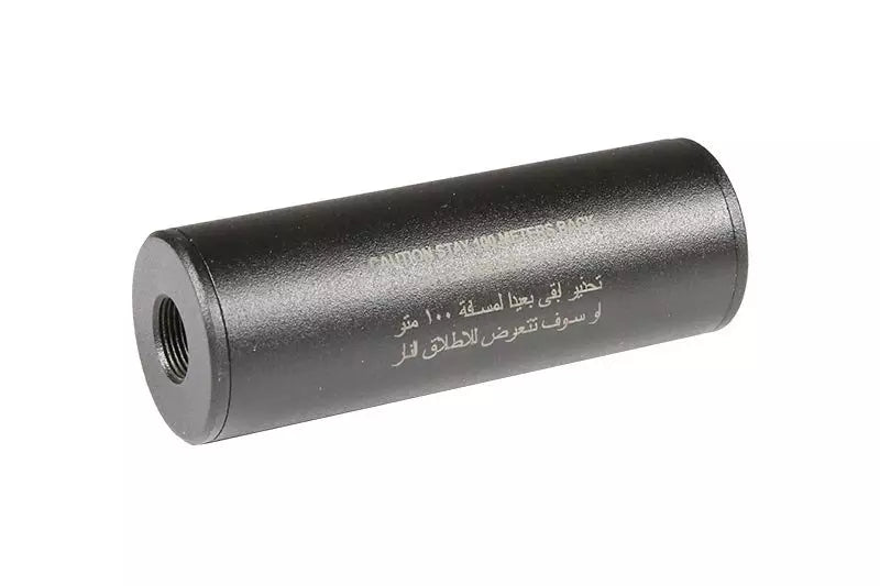 Stay 100 meters back" Covert Tactical Standard 35x100mm silencer"