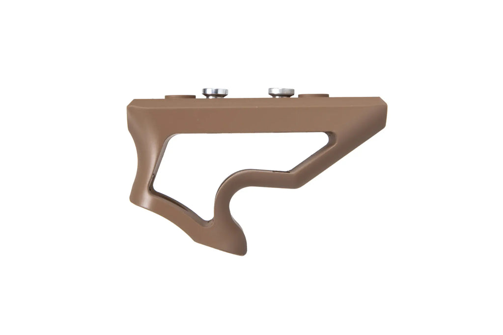 Short CNC angle grip on Keymod Tan