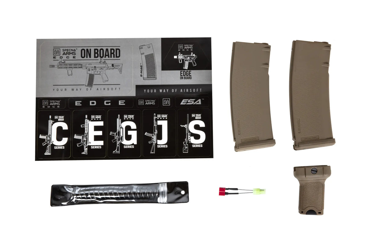 Specna Arms RRA SA-E03 EDGE™ ETU 1.14 J Half-Tan airsoft rifle