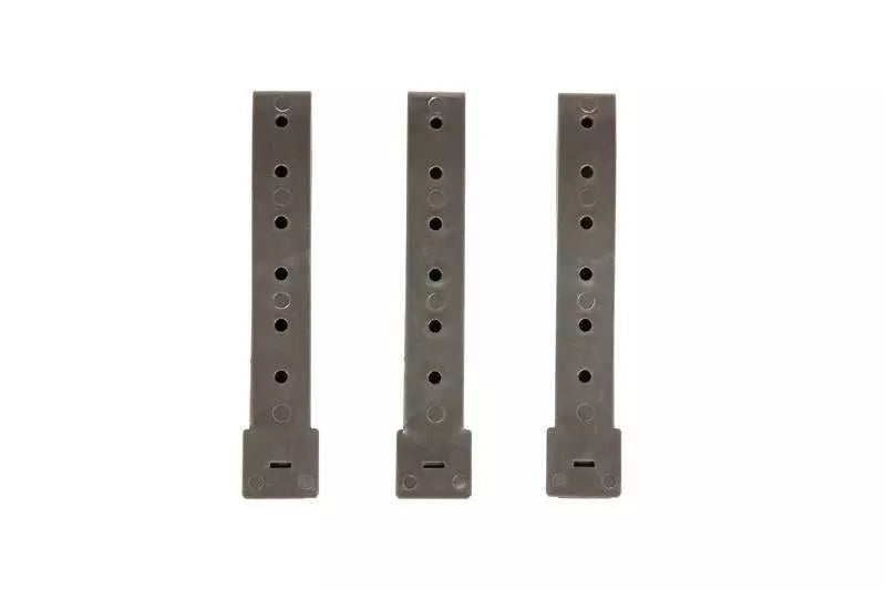 Set of 3 5 Polymer Buckles - Mass Grey"