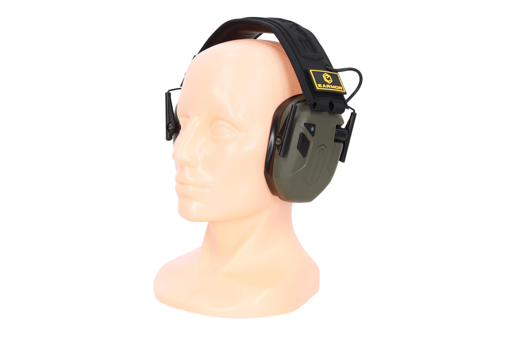 Earmor M300T active hearing protectors - Foliage Green