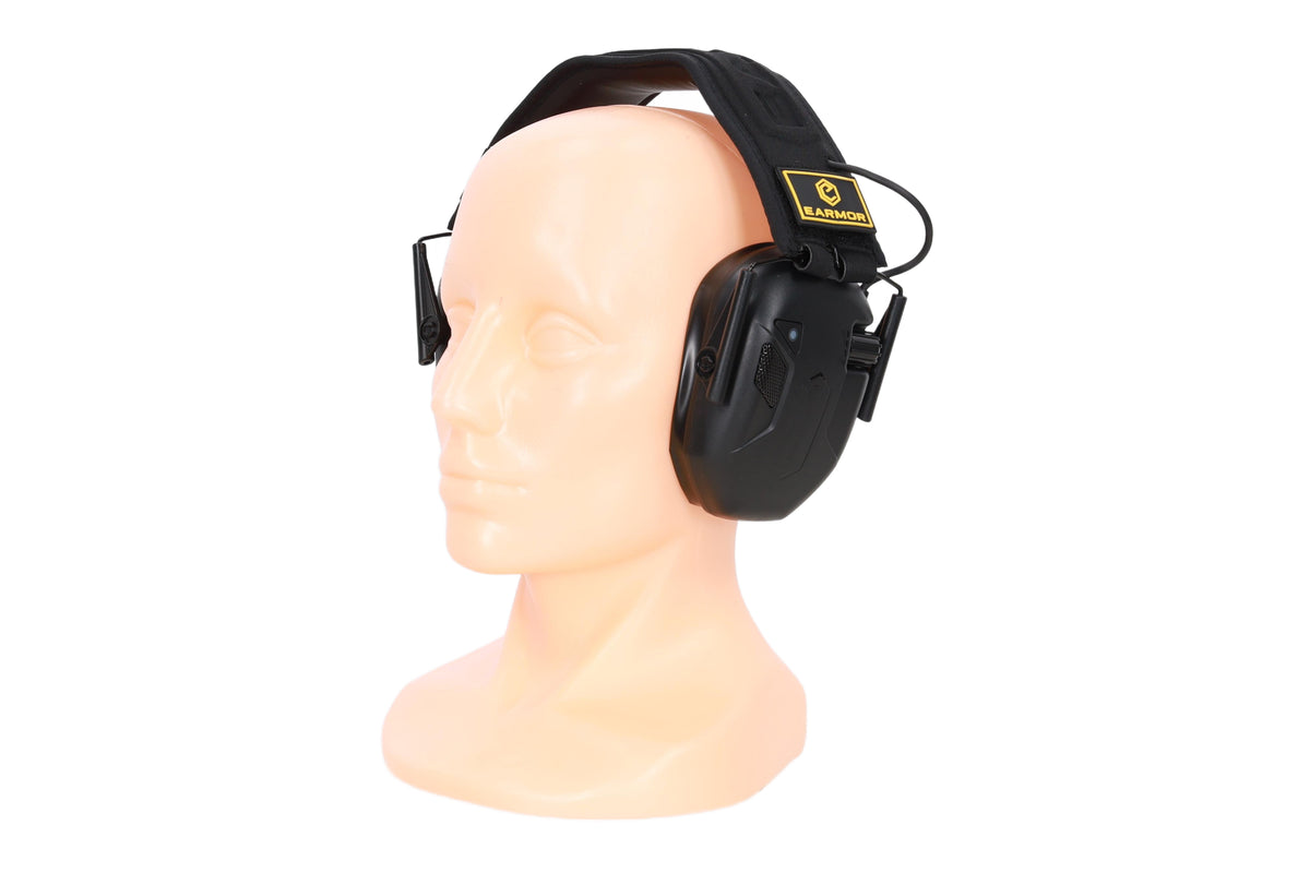 Earmor M300T active ear protectors - Black