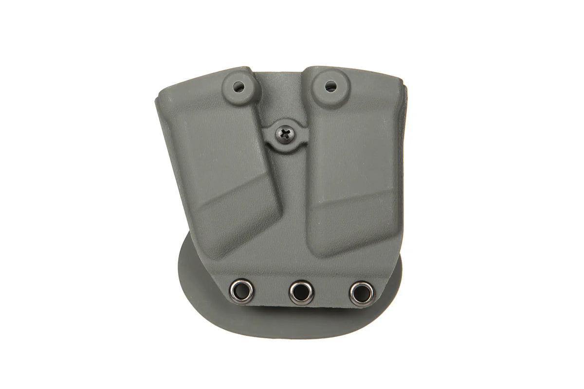 Kydex pistol magazine double pouch - Olive