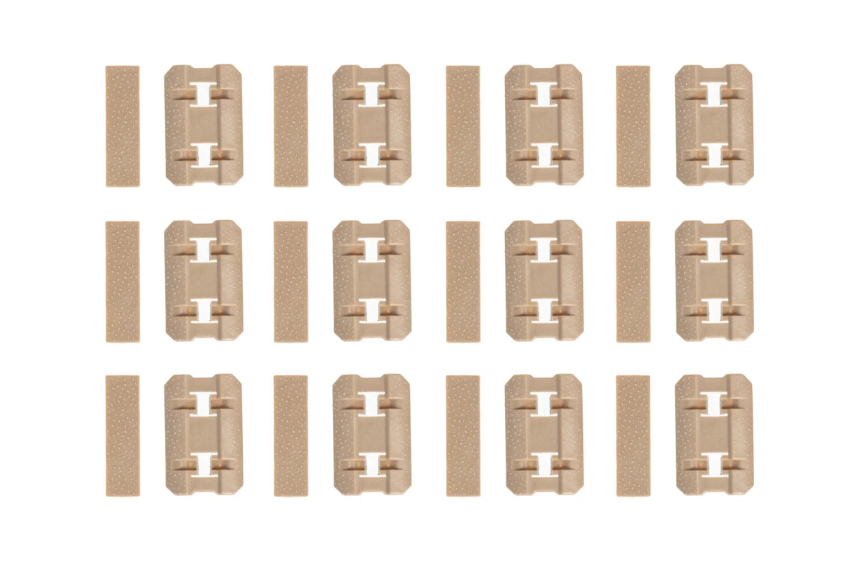 MLOK Double Bell Tan protective panel set