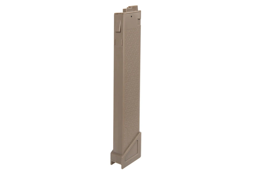 Hi-Cap 250-bullet magazine for SA- X 9mm Duo-system replicas Tan