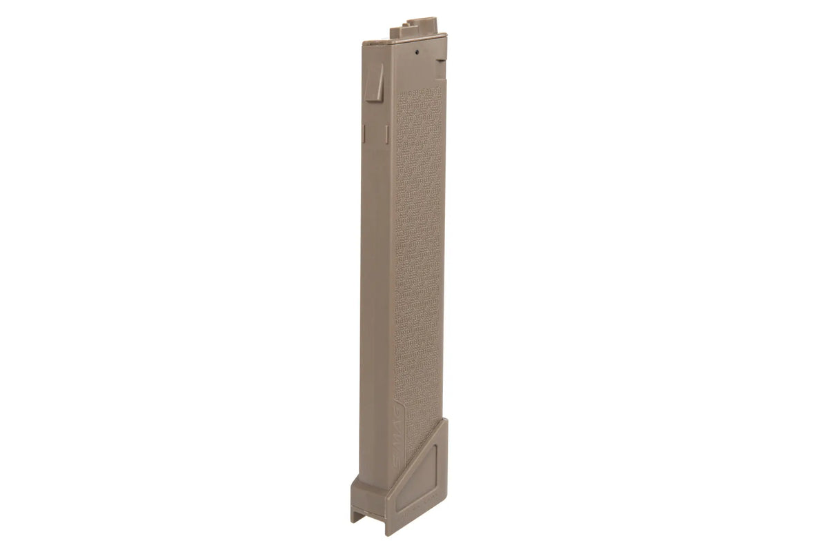 Hi-Cap 250-bullet magazine for SA- X 9mm Duo-system replicas Tan