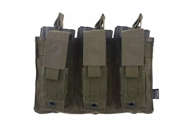 Open Top 3+3 Pouch - Olive Drab