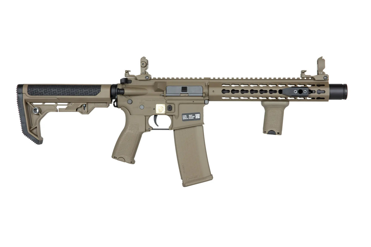SA-E07 EDGE™ Light Ops Stock HAL2 ™ Full Tan Carbine Replica