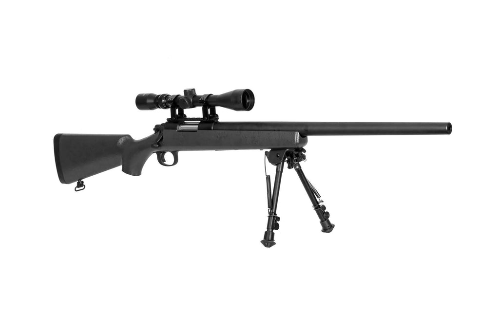 SW-10 Sniper Rifle Replica (with scope and bipod) - black