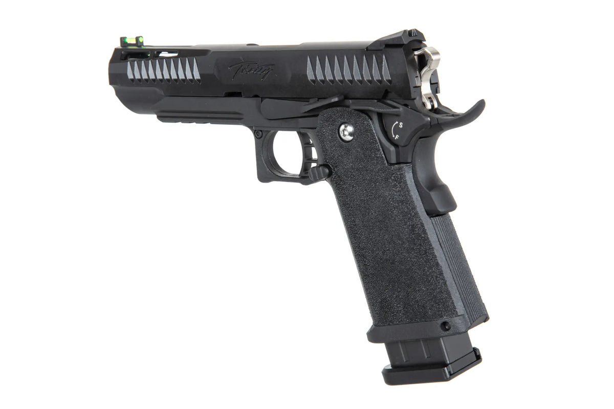 Airsoft Gas Pistol Modify Trinity Hi-Capa 5.1  nylon slide Black