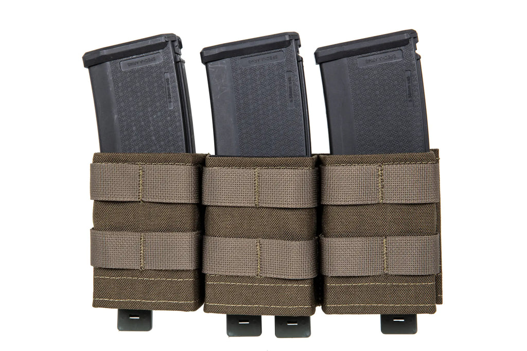 Triple open magazine loader for 7.62 mm Wosport Ranger Green