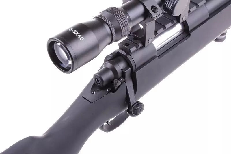 SW-10 Sniper Rifle Replica with scope and bipod (Upgraded) - black