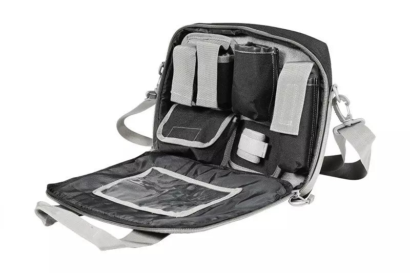 Pistol Bag with Organizer - Black-Grey