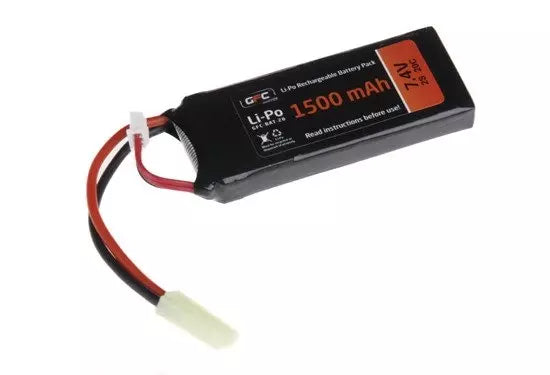 7.4V 1500mAh 20/40C LiPo battery