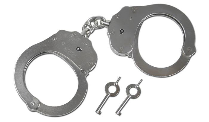Alcyon - Steel Handcuffs - Double-Locked - Silver - 5050
