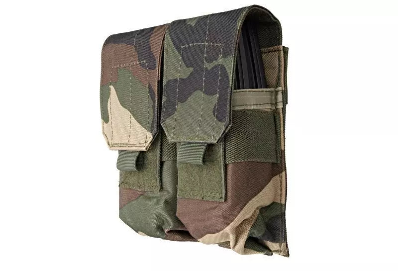 Double M4/M16 magazine pouch - woodland