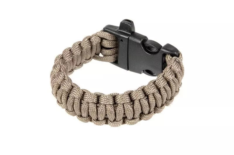 Survival Bracelet (Fastex) - Grey