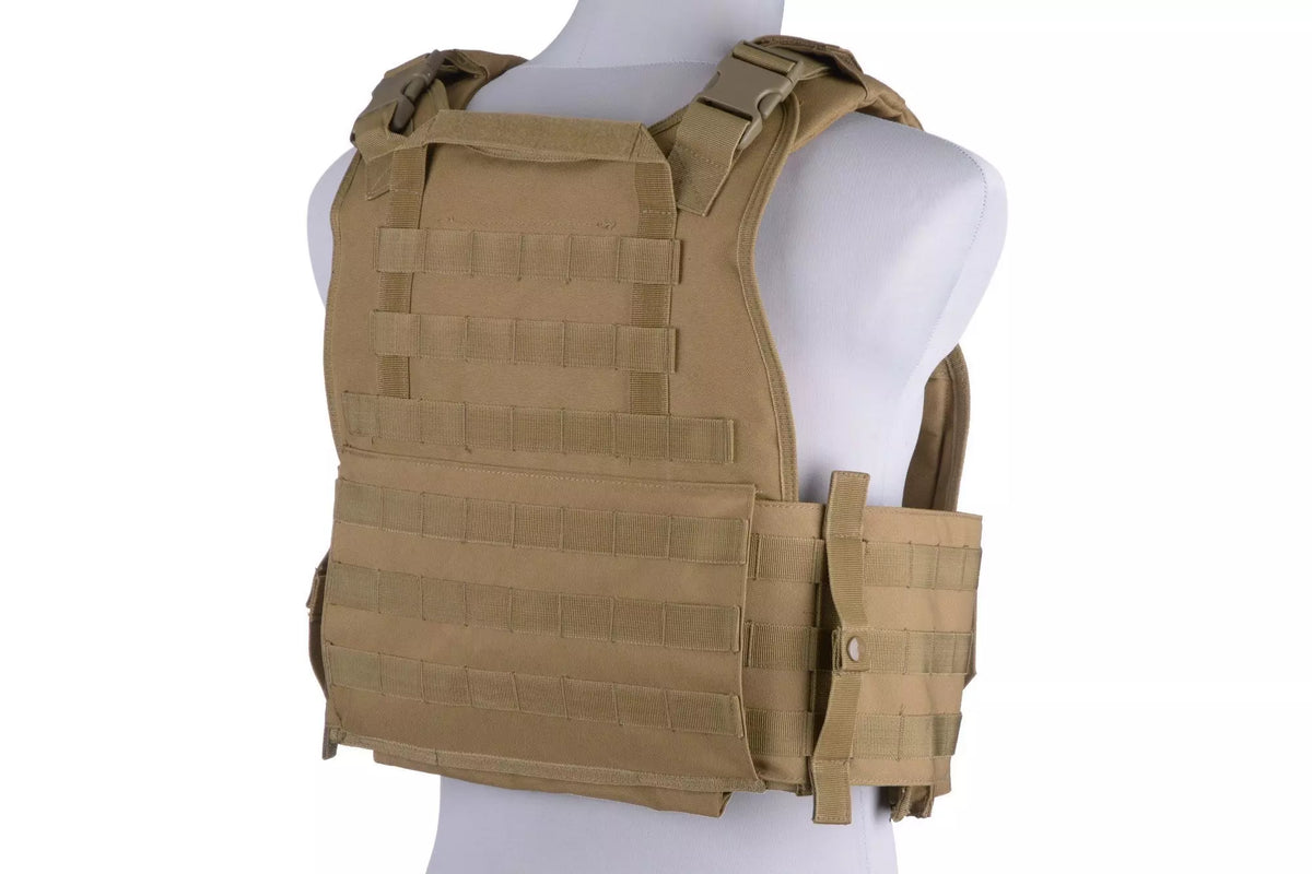 Plate Carrier Tactical Vest - Tan