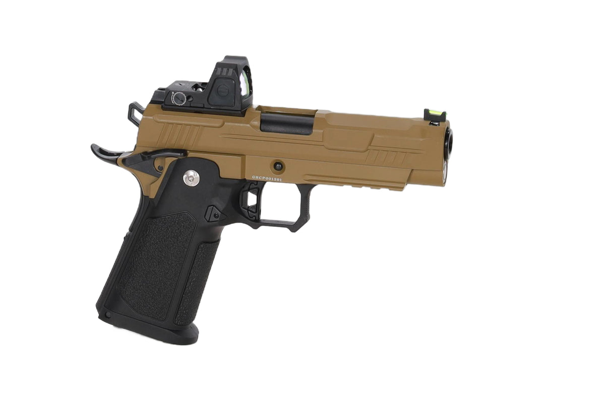 Arcturus Hi-Capa Vanguard 4.3" GBB Pistol (Optics Ready/Kolimator ARS-1) - Half-Tan