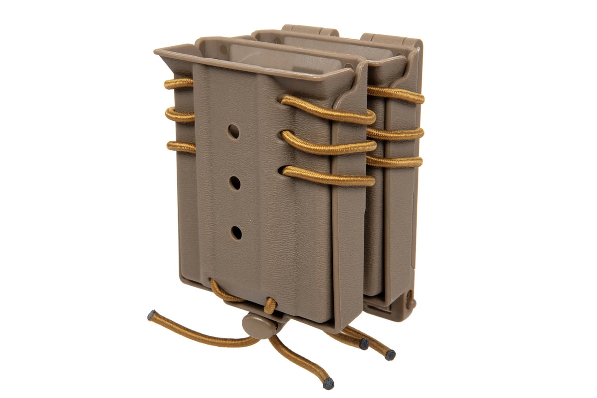 Carrier for 2 M4/M16 magazines Wosport Urban Assault Quick Pull Tan