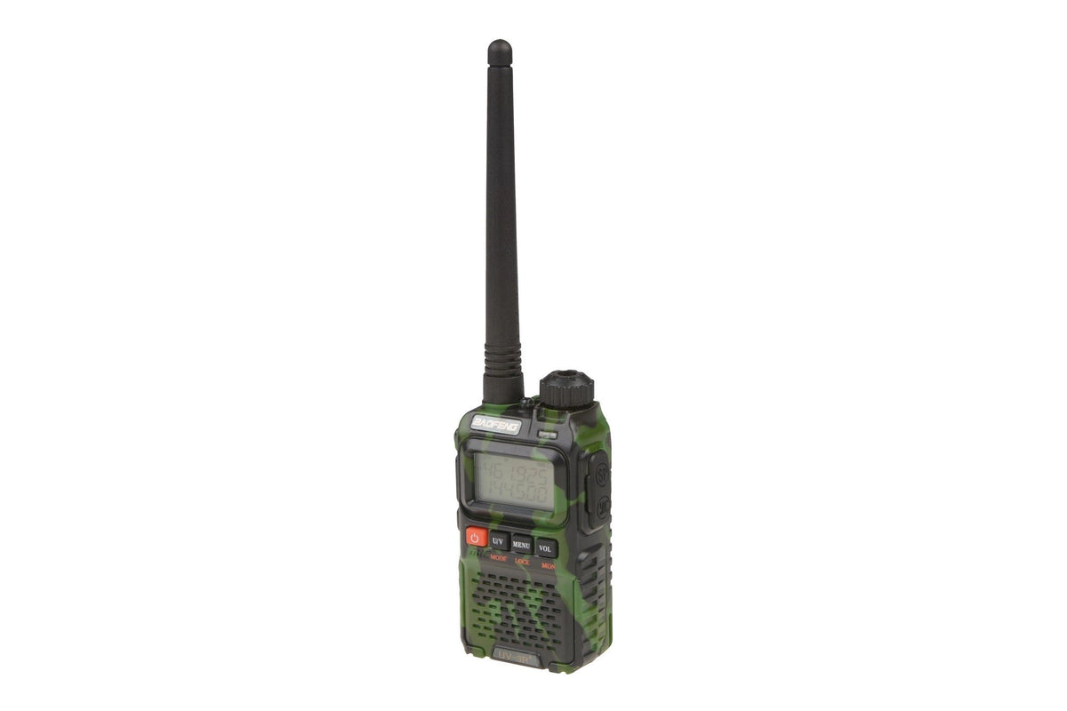 Manual Dual Band Baofeng UV-3R+ Radio - (VHF/UHF) 2W - Camo