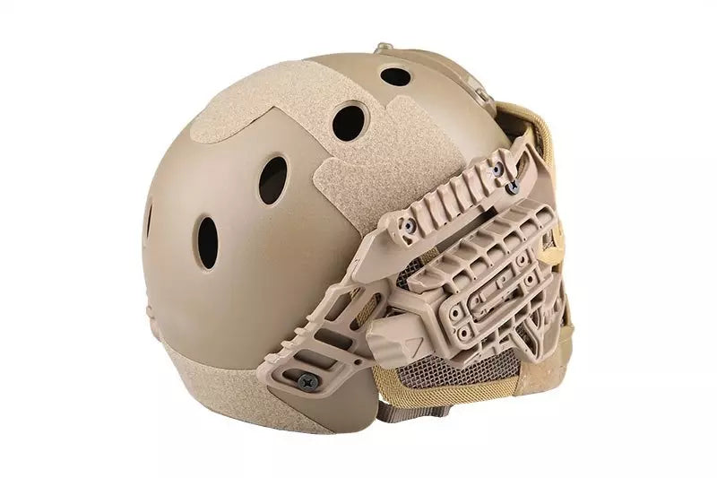 FAST PJ G4 System replica helmet with face shield - Coyote