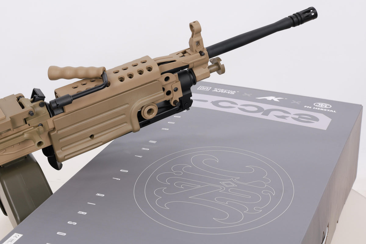 FN HERSTAL M249 MK2 CORE machine gun AEG -Tan