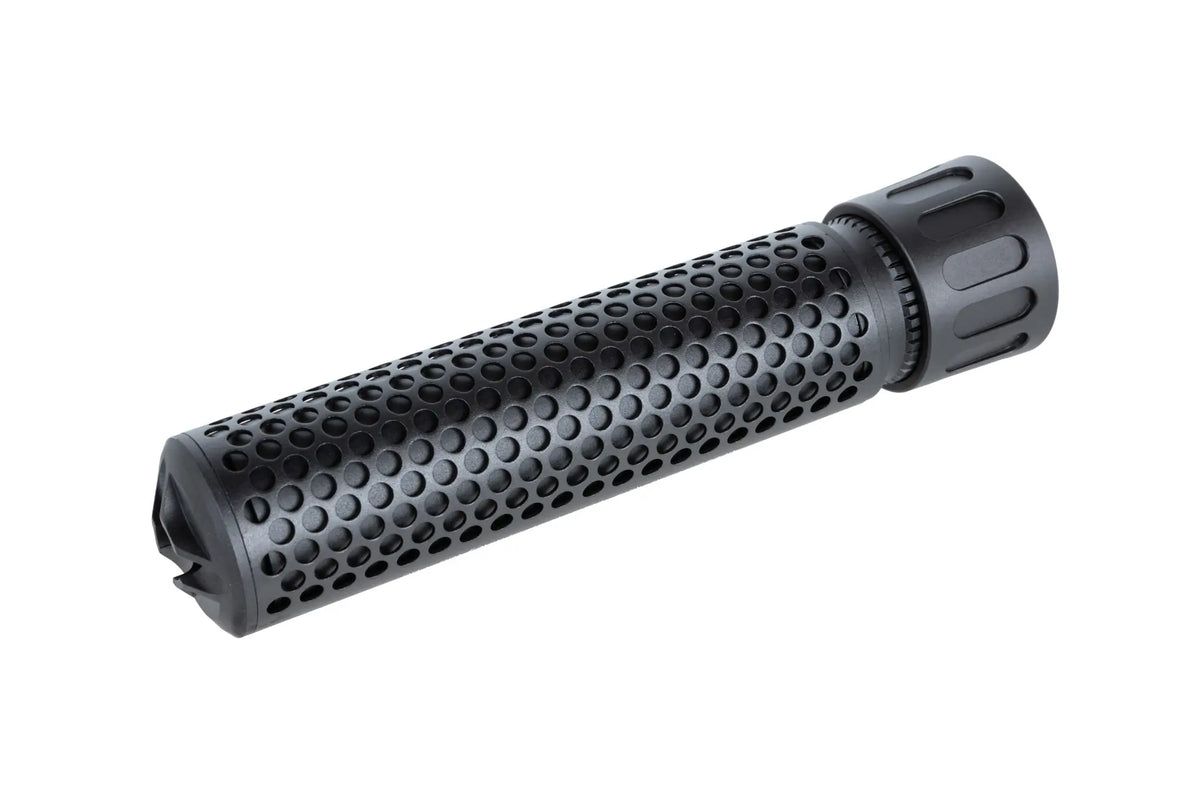 QDC 5KU replica sound suppressor kit with QD replica flame suppressor Black