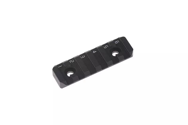 M-Lok/Keymod 6 Slot RIS Rail - Black