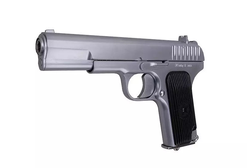 SR-33 green-gas pistol replica - silver limited version