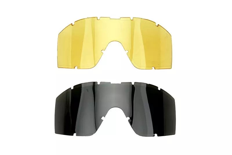Low-profile goggles with glasses – olive