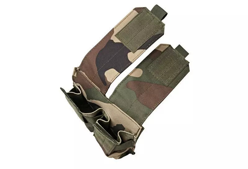 Double M4/M16 magazine pouch - woodland