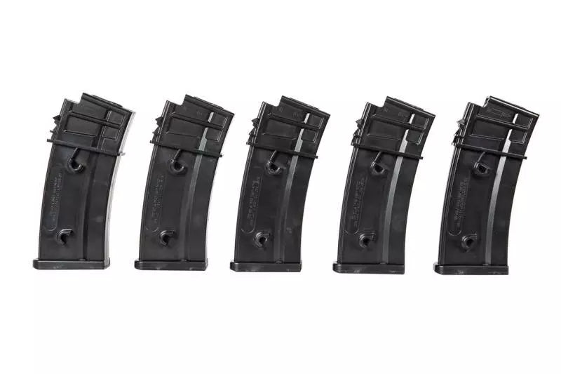 Set of 5 Mid-Cap 120 BB Magazines for G36 Replicas