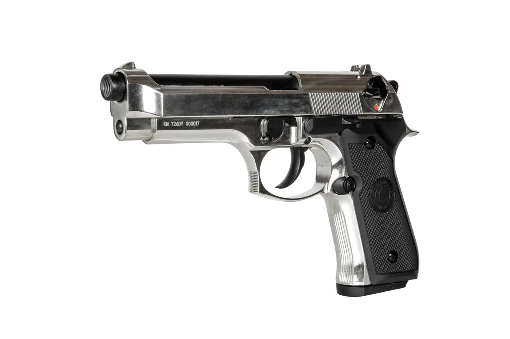 Replica of the Double Bell M92 Silver pistol