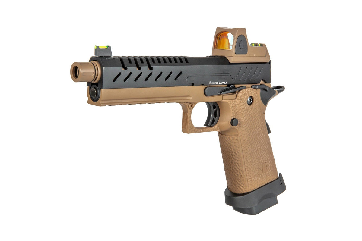 Vorsk Hi-Capa 5.1 BDS Pistol Replica - Black/Tan