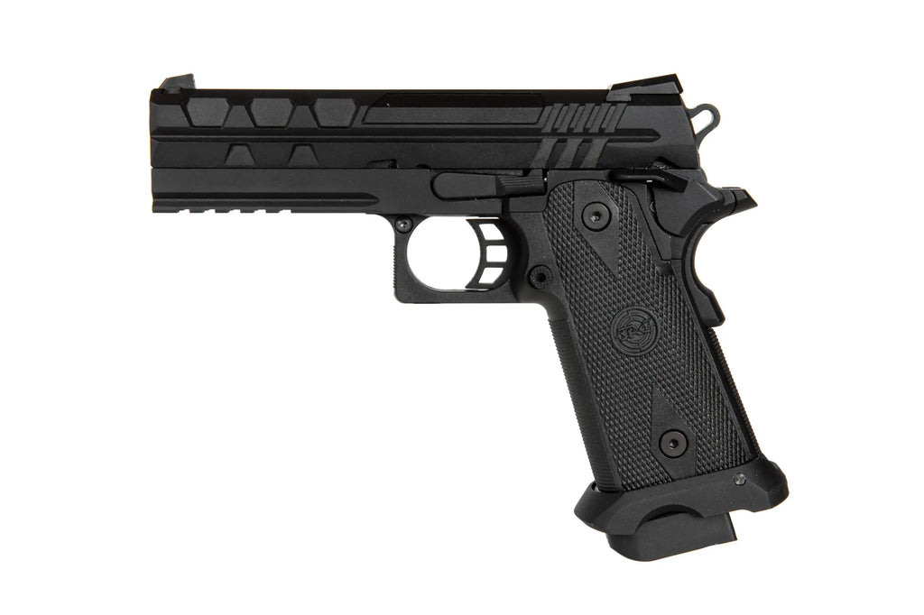 TARTARUS MK I 4.3 Green Gas Pistol Replica - Black"