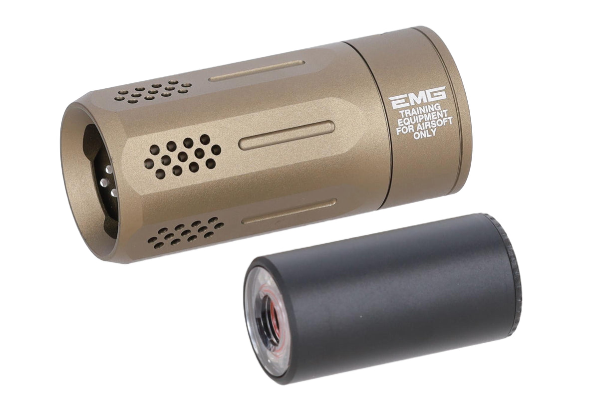 Strike Industries x Acetech OPPRESSOR reduction device with BIFROST M Flat Dark Earth tracer