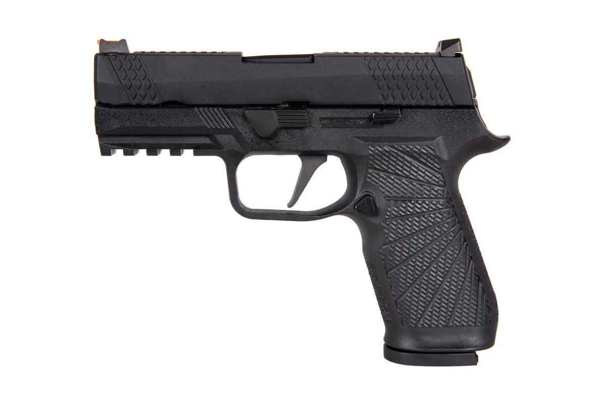 WE F18 Compact Green Gas Pistol replica Black