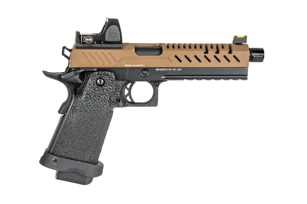 Vorsk Hi-Capa 5.1 BDS Pistol Replica - Tan/Black