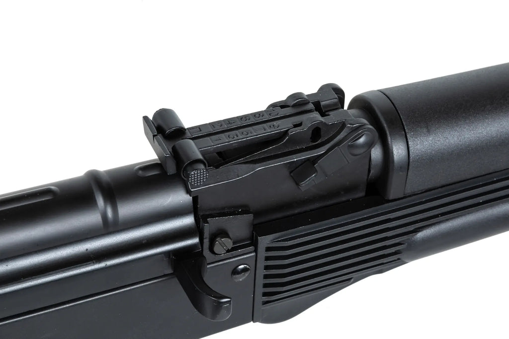 ICS Airsoft MAR M airsoft carbine with folding stock Black