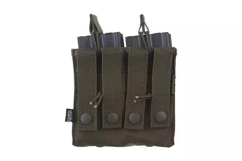 Double Open Top 2+2 Pouch - Olive Drab
