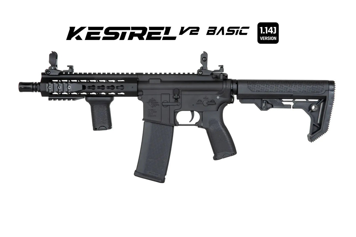 Specna Arms SA-E08 EDGE™ Kestrel™ ETU 1.14 J Light Ops Stock airsoft rifle Black