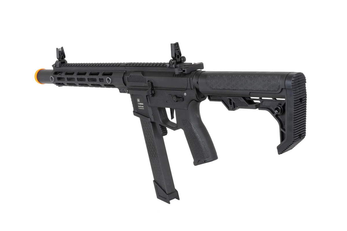 airsoft Specna Arms SA-FX02 FLEX™ HAL ETU machine gun Black with orange discharge device