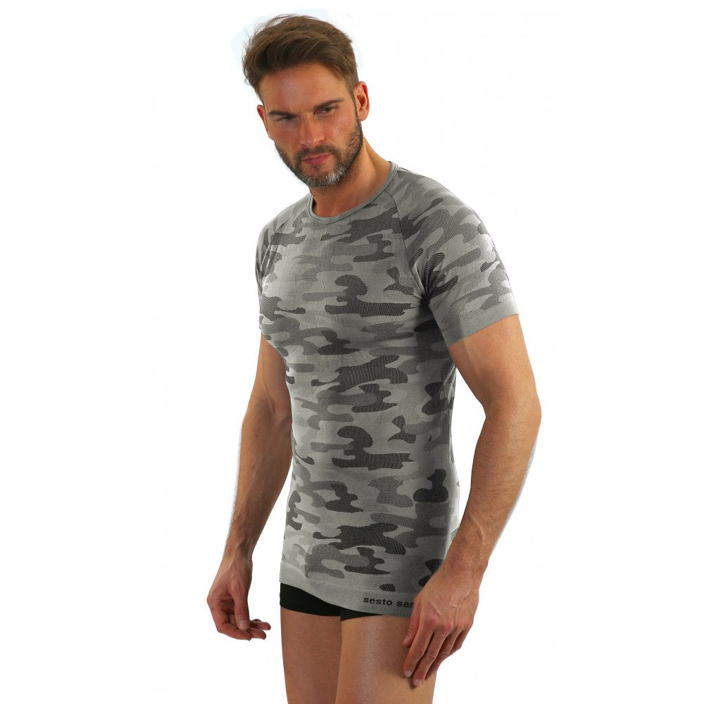 Sesto Senso Thermo Active Moro short sleeve T-shirt Grey