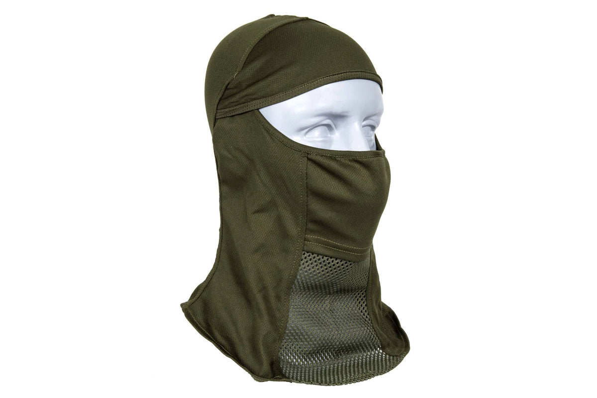 Light balaclava with face protector - Ranger Green
