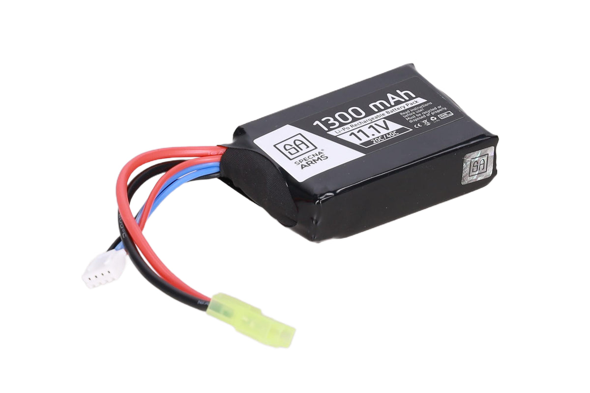 Specna Arms 1300mAh 20/40C 11.1V LiPo battery (AN/PEQ) mini tamiya