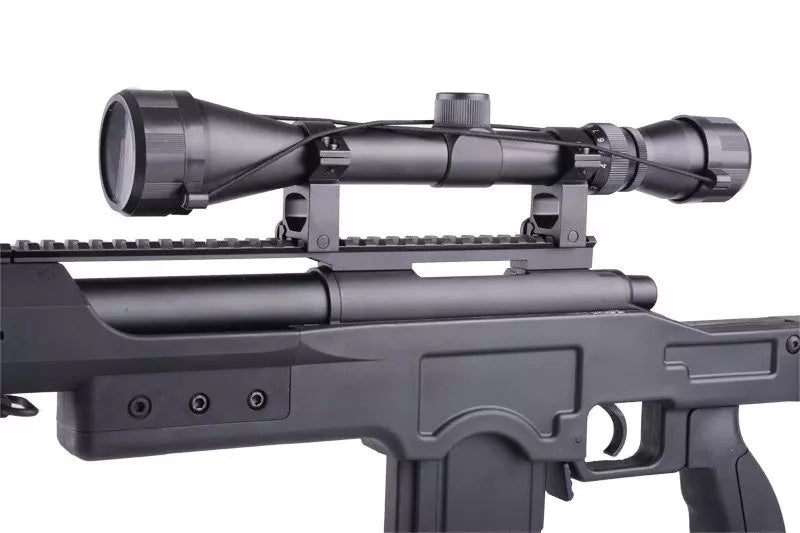 MB4412D Sniper Rifle Replica – with Scope and Bipod – Black