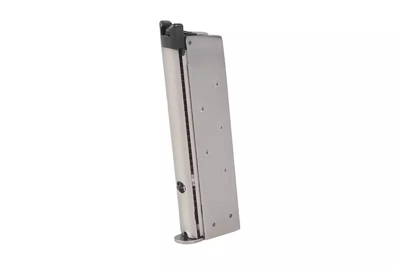 Low-Cap 15 BB Gas Magazine for 1911/Night Hawk Replicas - Silver