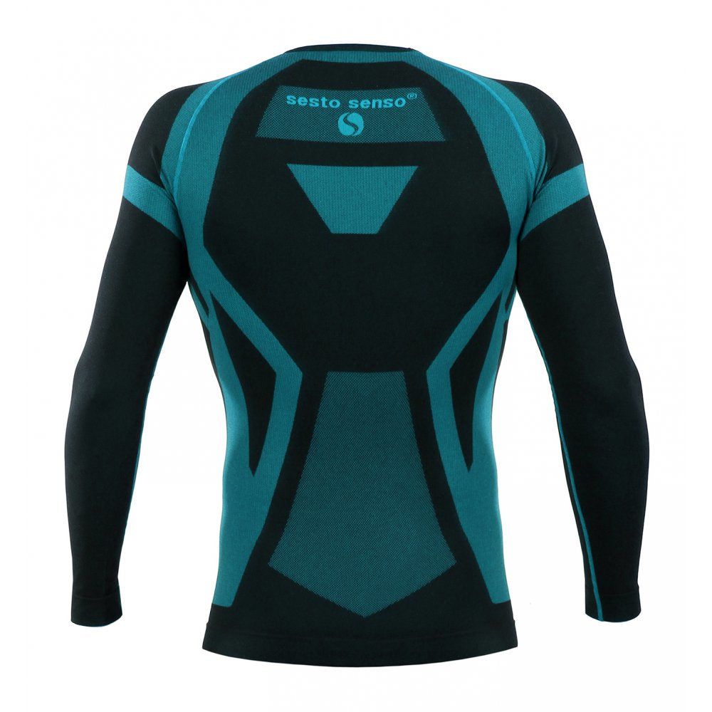 Sesto Senso Thermo Active CL16 long sleeve thermal T-shirt Black-blue