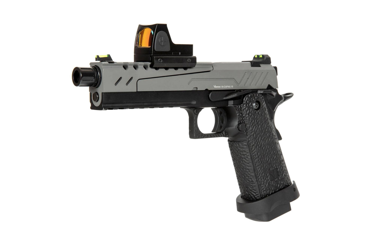 Hi-Capa 5.1 Split Side Pistol Replica - Grey / Black (with BDS Sight)